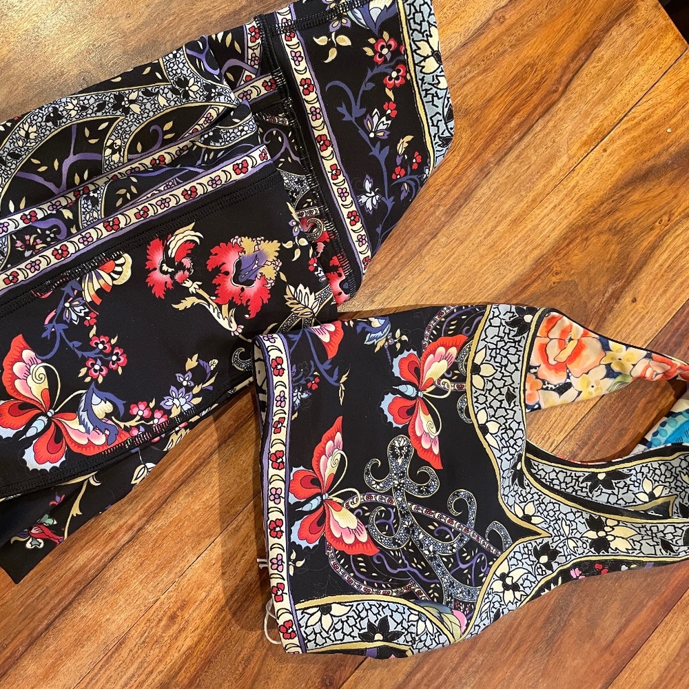 Johnny Was Active Butterfly bra and leggings